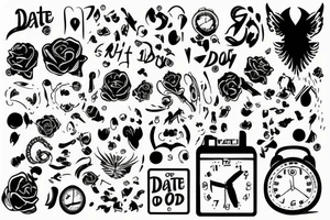 for my son, date od birth: 11.10.2022, time: 08:46 tattoo idea