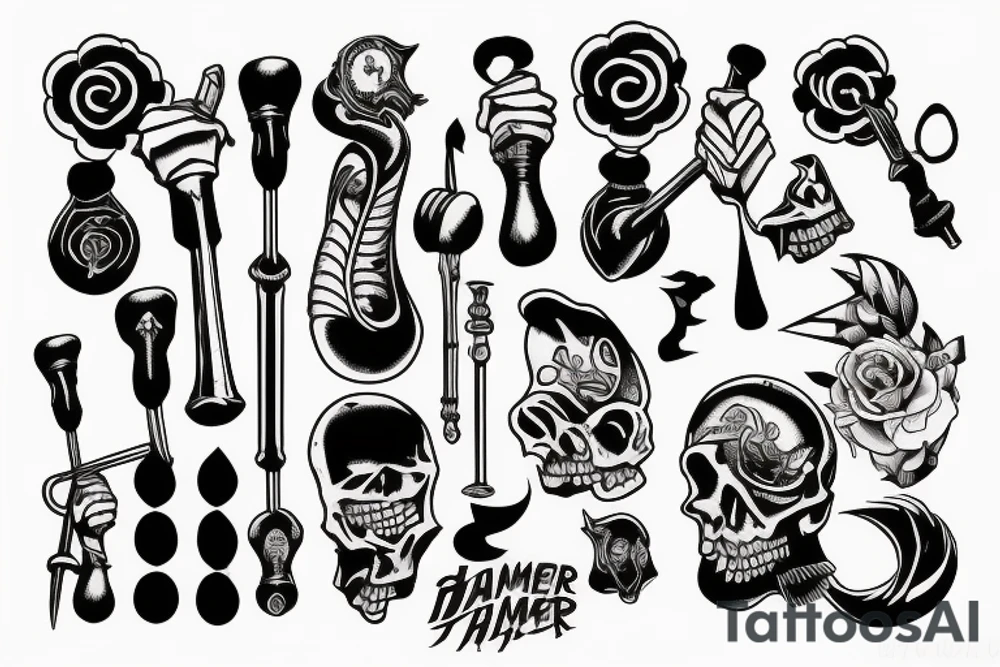 drop hammer tattoo idea