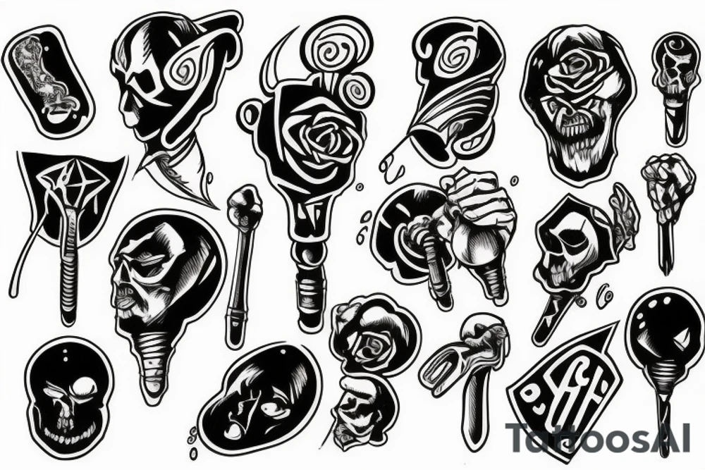 drop hammer tattoo idea