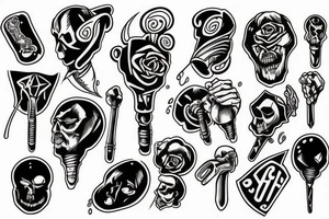 drop hammer tattoo idea