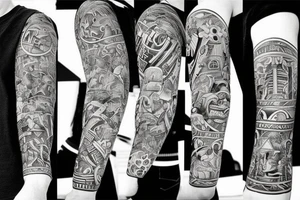 classic hammer tattoo idea