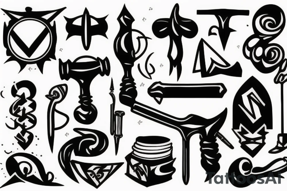 hammer tattoo idea