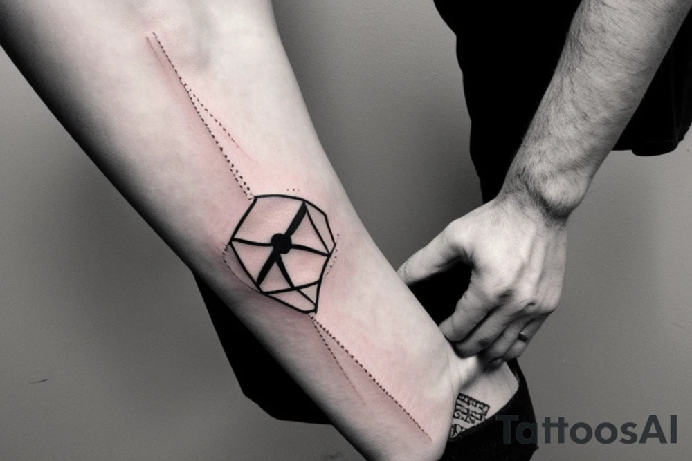 an hammer on an arm tattoo idea
