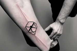 an hammer on an arm tattoo idea