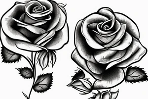 single rose tattoo idea