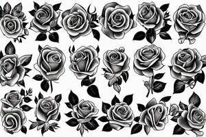 single rose tattoo idea