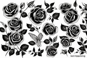 single rose tattoo idea