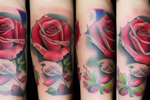 Roses guidance and hope tattoo idea