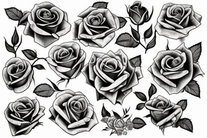 Roses guidance and hope tattoo idea