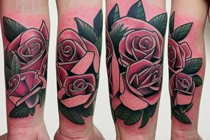 Roses guidance and hope tattoo idea