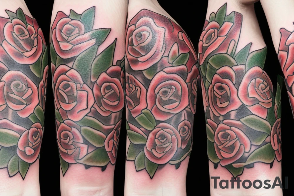 Small Roses guidance and hope tattoo idea