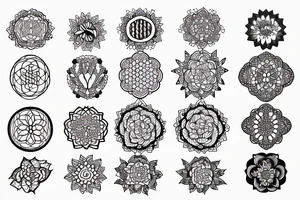 Flower of life tattoo idea