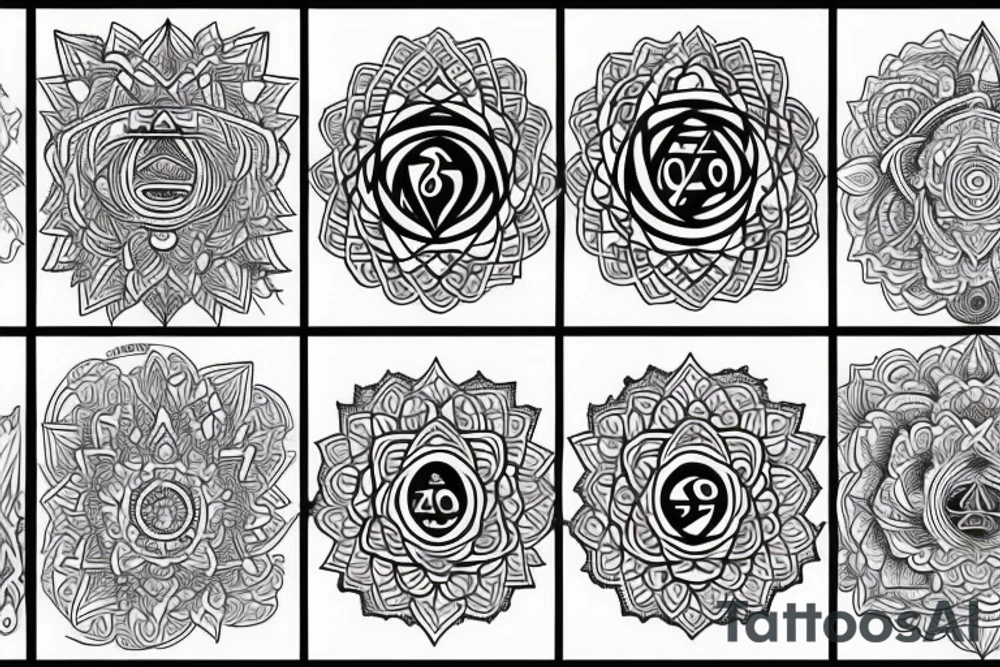 Chakras tattoo idea