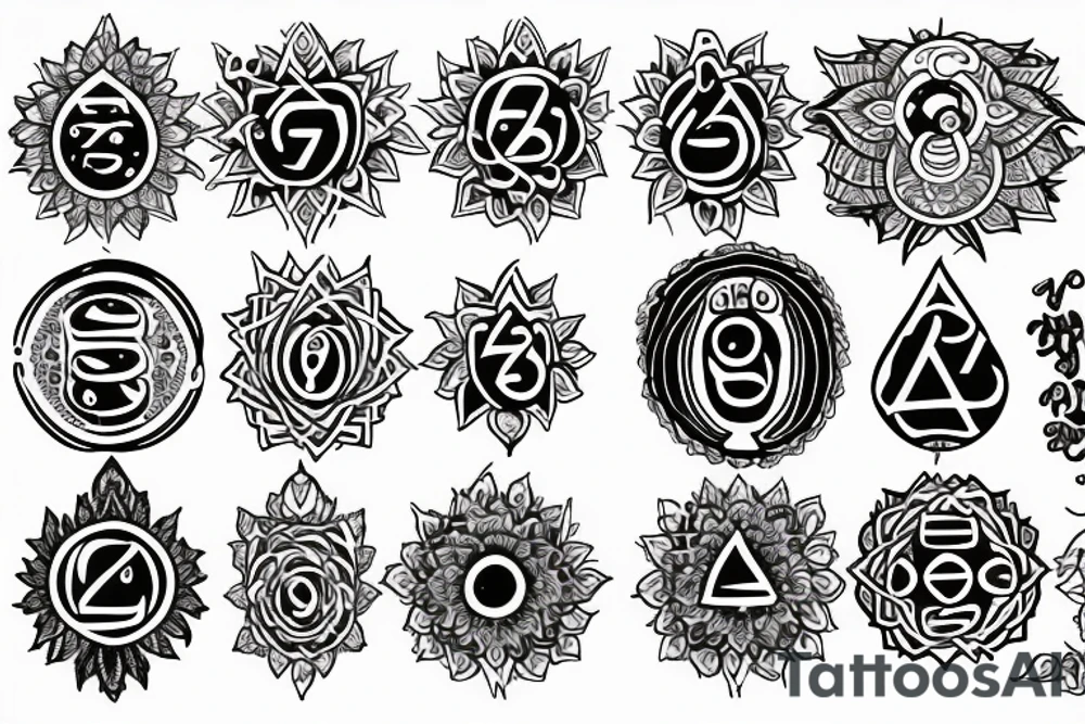 Chakras tattoo idea