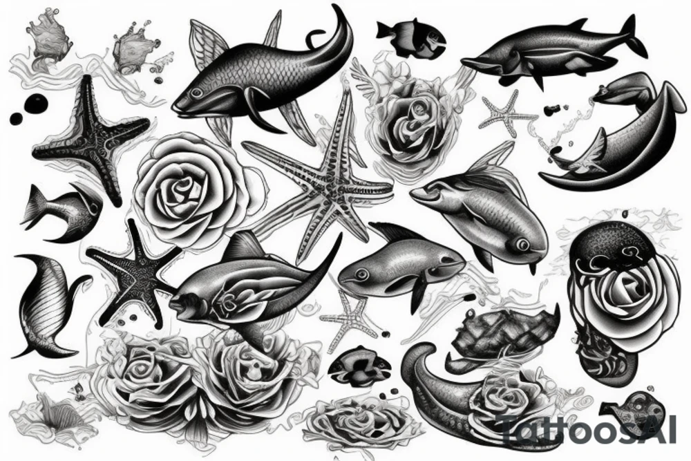 Ocean tattoo idea