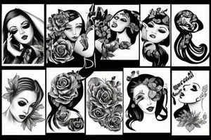 Dancing woman tattoo idea