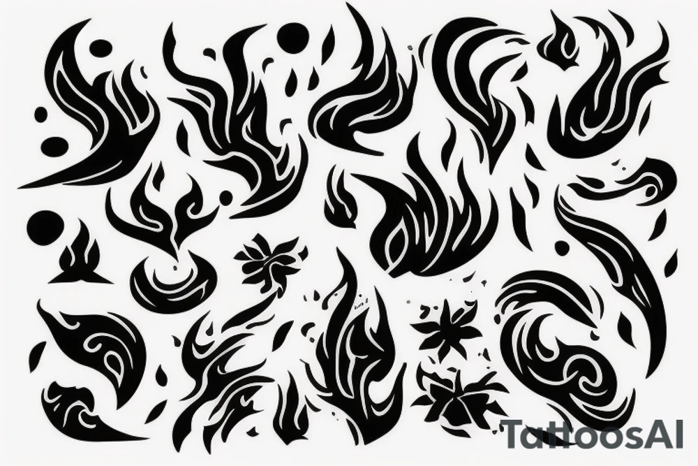 flame tattoo idea