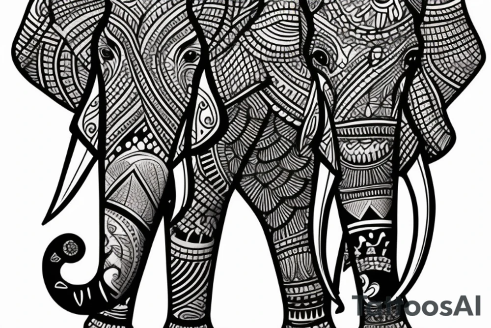 Elephant tattoo idea