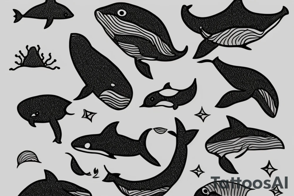 Whale tattoo idea