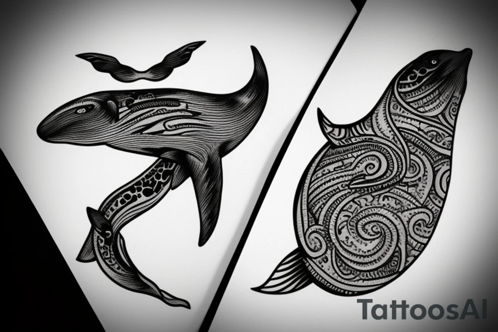 Whale tattoo idea