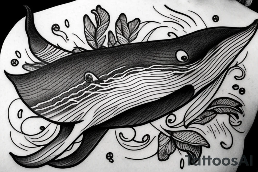 Whale tattoo idea