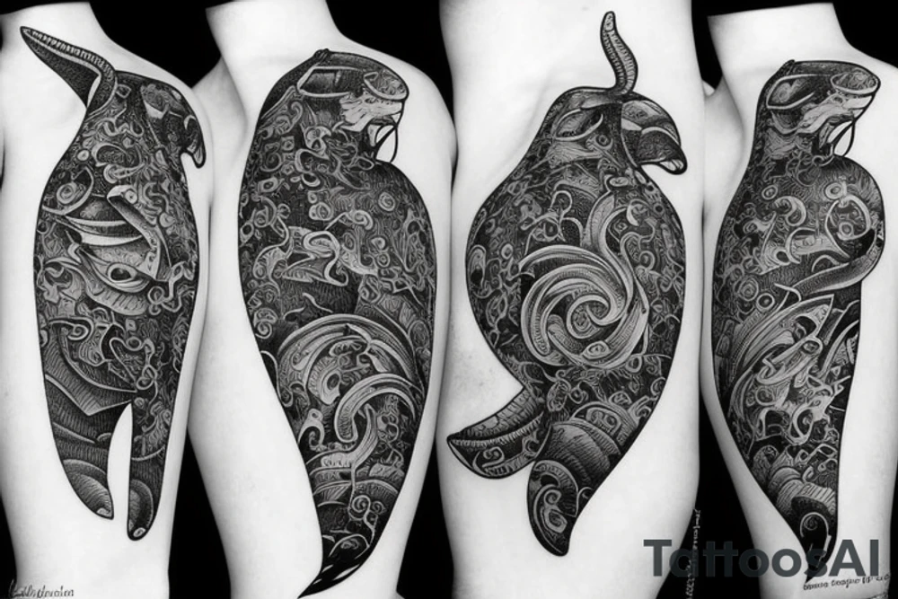 Whale tattoo idea