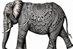 Elephant tattoo idea