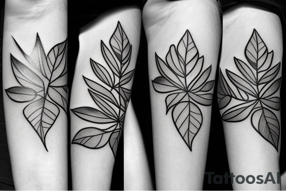 Leaves tattoo idea