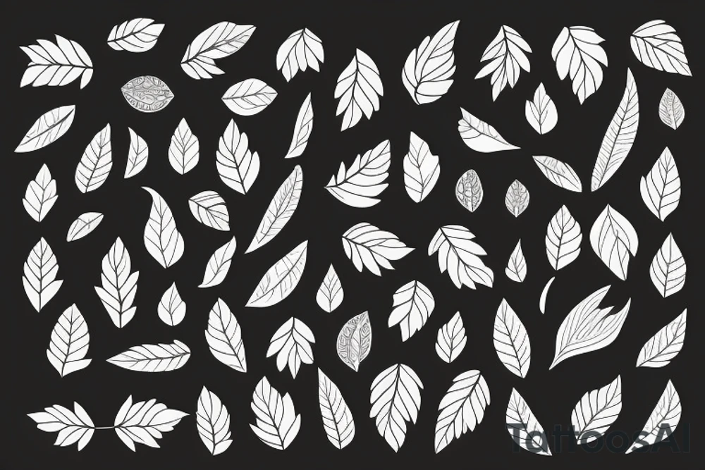 Leaves tattoo idea