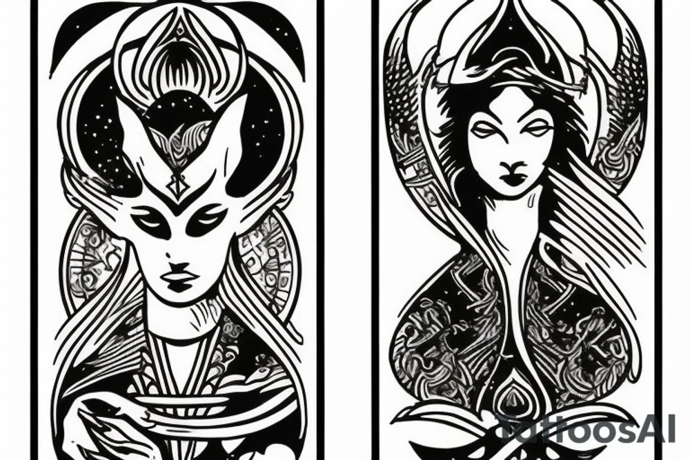 tarot card tattoo idea