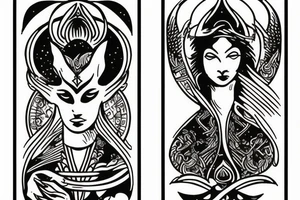 tarot card tattoo idea