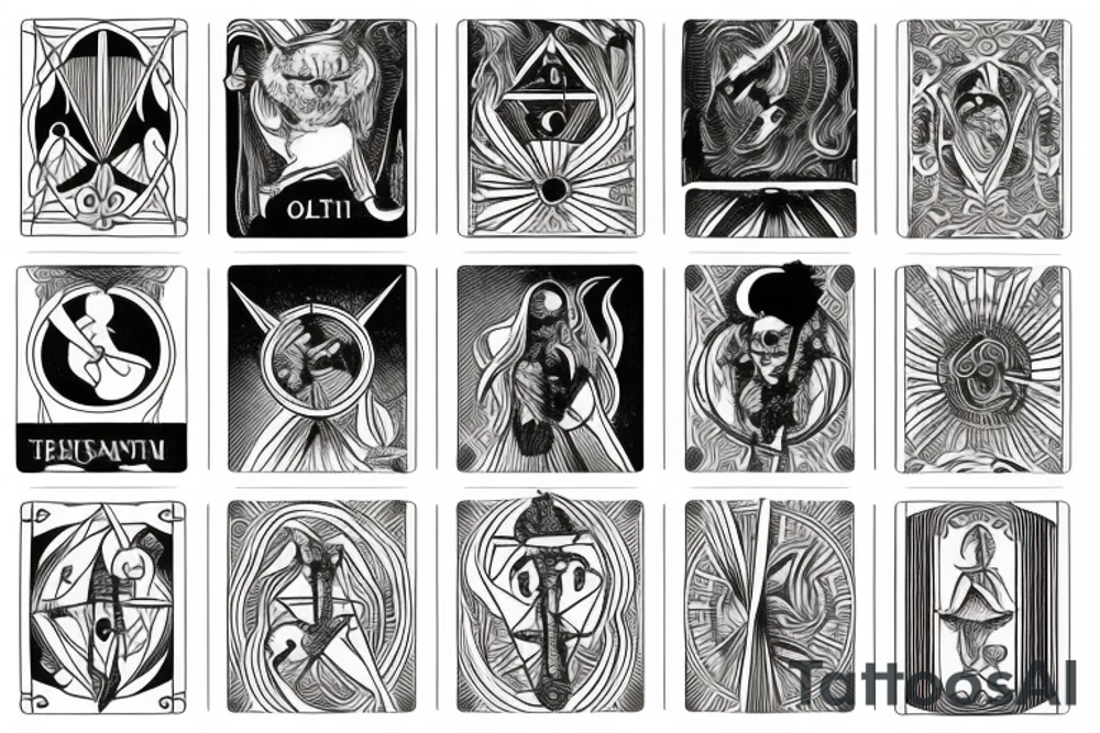 tarot card tattoo idea