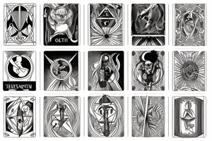 tarot card tattoo idea