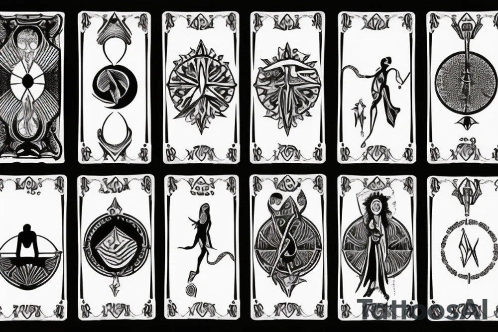 tarot card tattoo idea