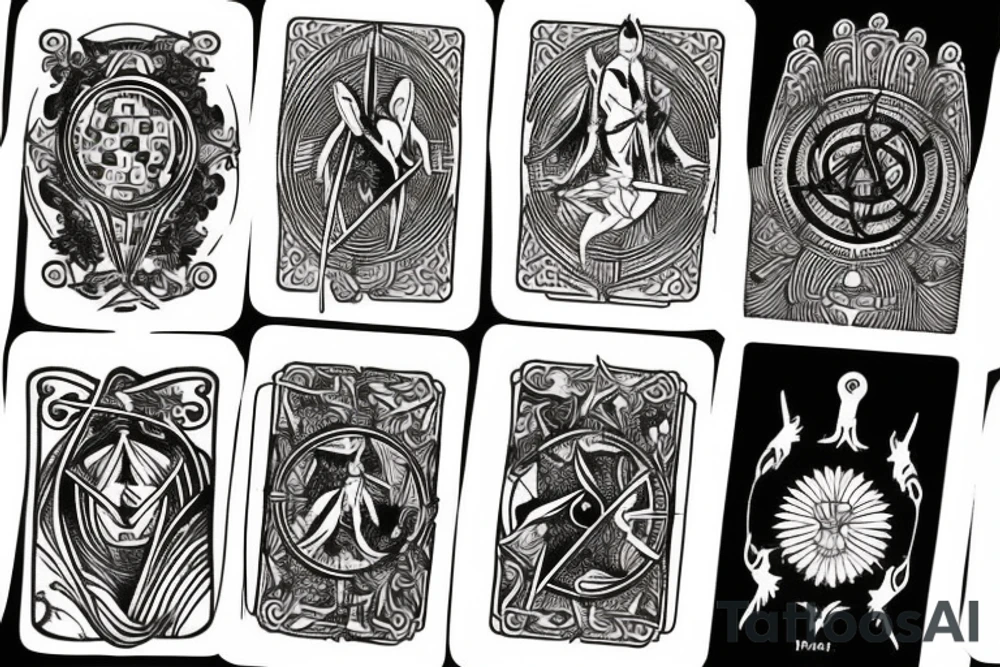 tarot card tattoo idea