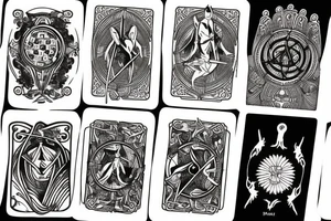 tarot card tattoo idea