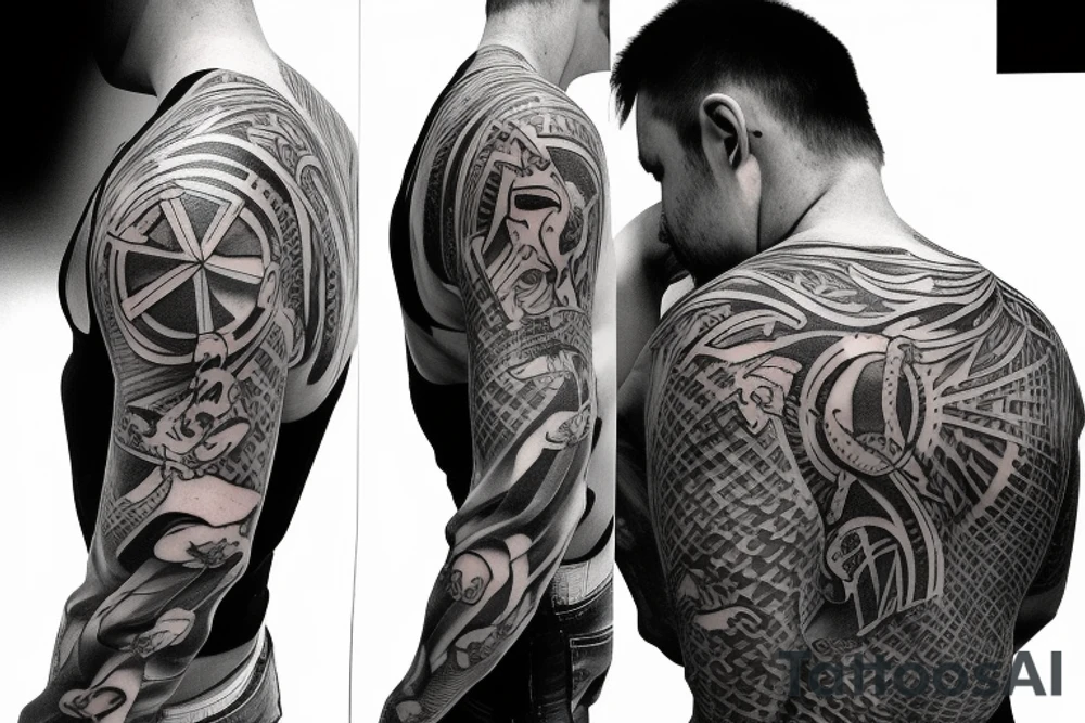 Headless man tattoo idea