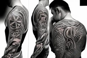 Headless man tattoo idea
