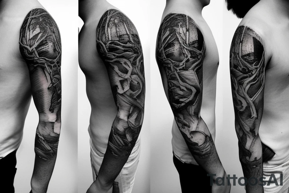 Headless man tattoo idea