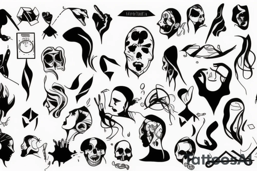 Person with no head tattoo idea