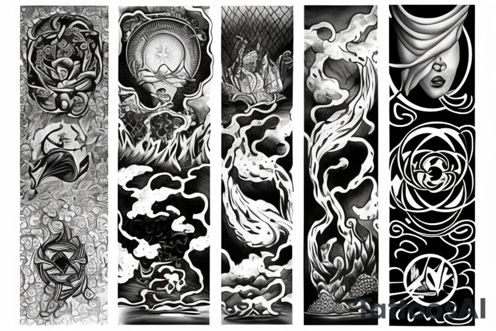 The four elements tattoo idea