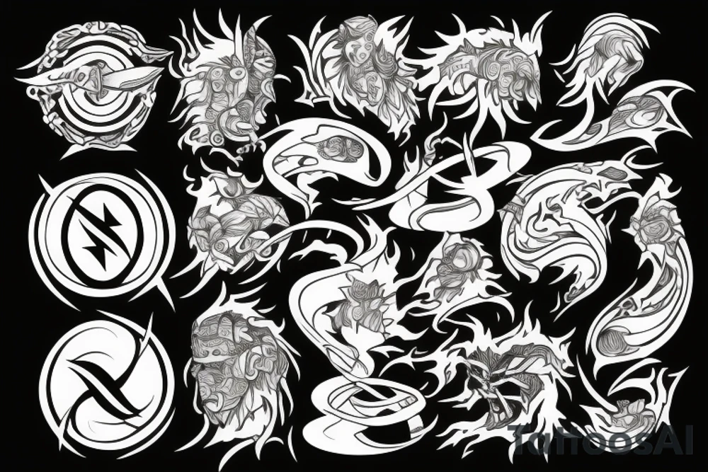 The four elements tattoo idea