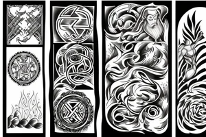 The four elements tattoo idea