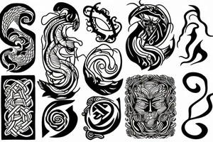 The four elements tattoo idea