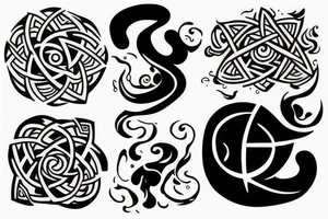 The four elements tattoo idea