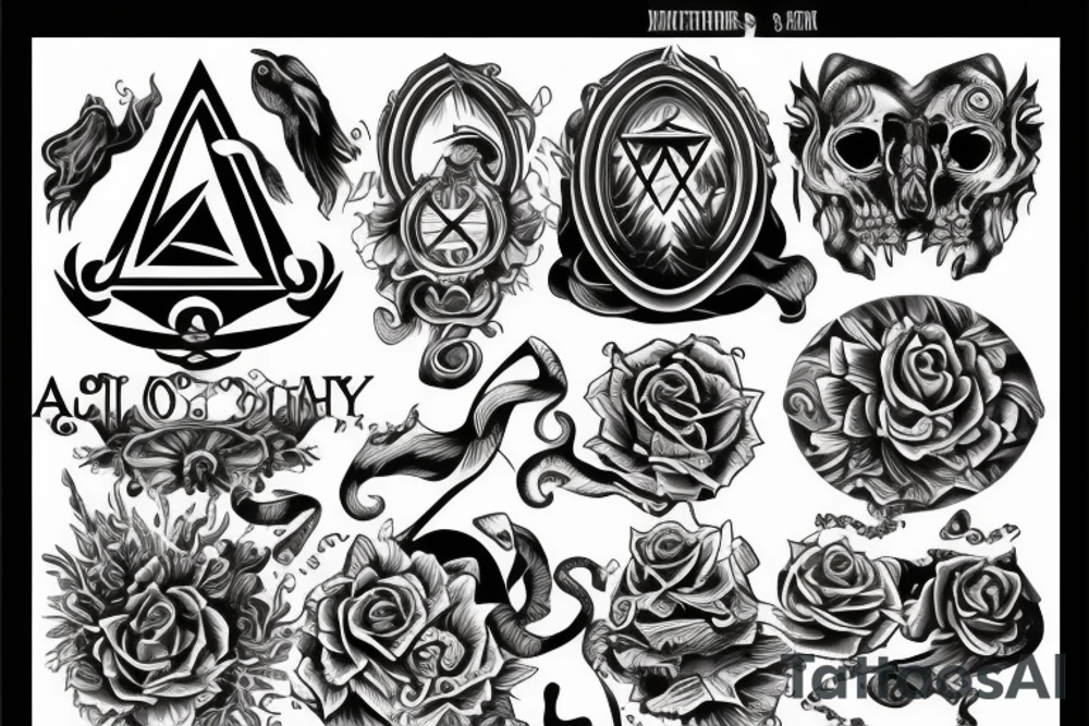 Alchemy symbols tattoo idea