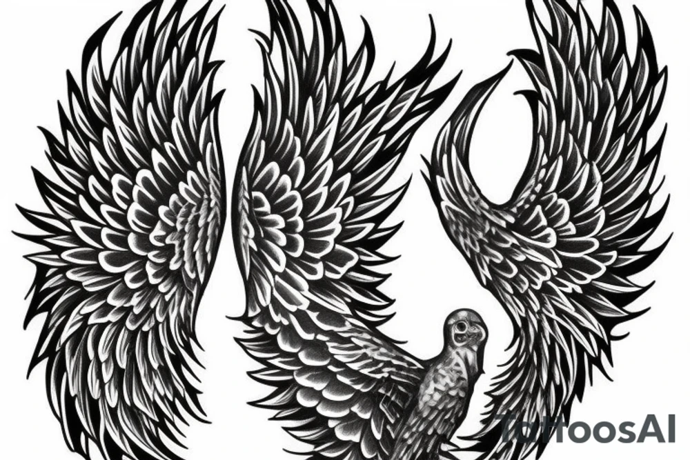 angel wing tattoo idea