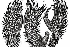 angel wing tattoo idea