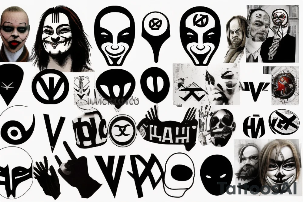 v for vendetta theme tattoo idea