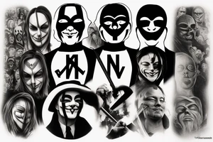 v for vendetta theme tattoo idea